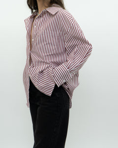 ANINE BING x Red Striped Buttonup (XS-M)