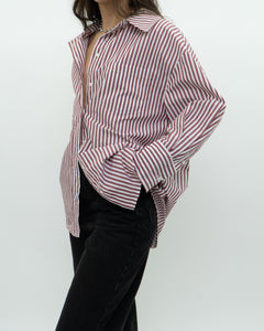 ANINE BING x Red Striped Buttonup (XS-M)