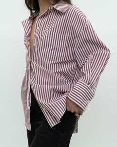 ANINE BING x Red Striped Buttonup (XS-M)