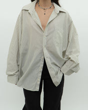 Load image into Gallery viewer, Vintage x BALMAIN PARIS Beige Stripe Button Up (XS-XL)