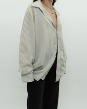 Load image into Gallery viewer, Vintage x BALMAIN PARIS Beige Stripe Button Up (XS-XL)