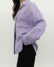 Load image into Gallery viewer, BR x Lavender Linen Button Up (XS-L)