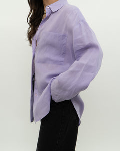 BR x Lavender Linen Button Up (XS-L)