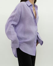 Load image into Gallery viewer, BR x Lavender Linen Button Up (XS-L)