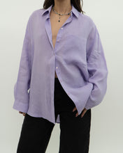 Load image into Gallery viewer, BR x Lavender Linen Button Up (XS-L)