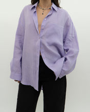 Load image into Gallery viewer, BR x Lavender Linen Button Up (XS-L)