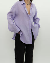 Load image into Gallery viewer, BR x Lavender Linen Button Up (XS-L)