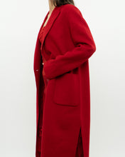 Load image into Gallery viewer, Vintage x Wool Lightweight Red Trench (XS, S)