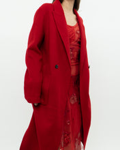 Load image into Gallery viewer, Vintage x Wool Lightweight Red Trench (XS, S)