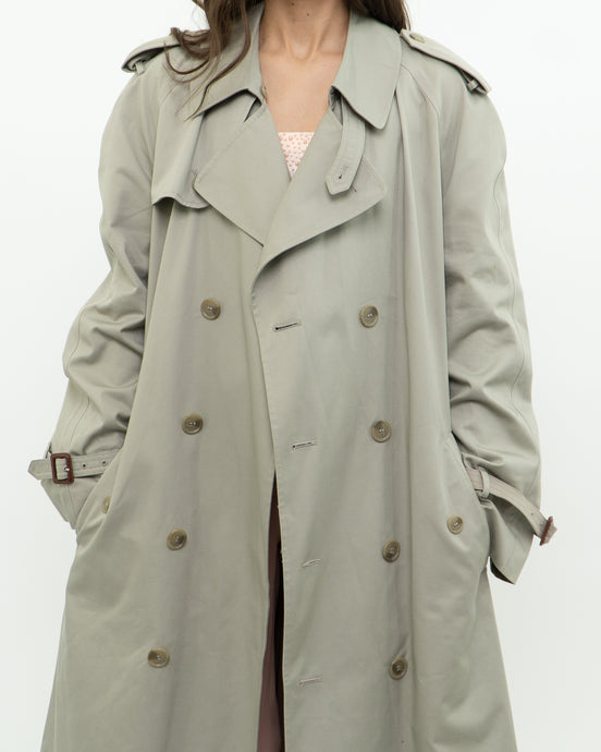 Vintage x STAFFORD Beige Cotton-blend Trench (S, M)