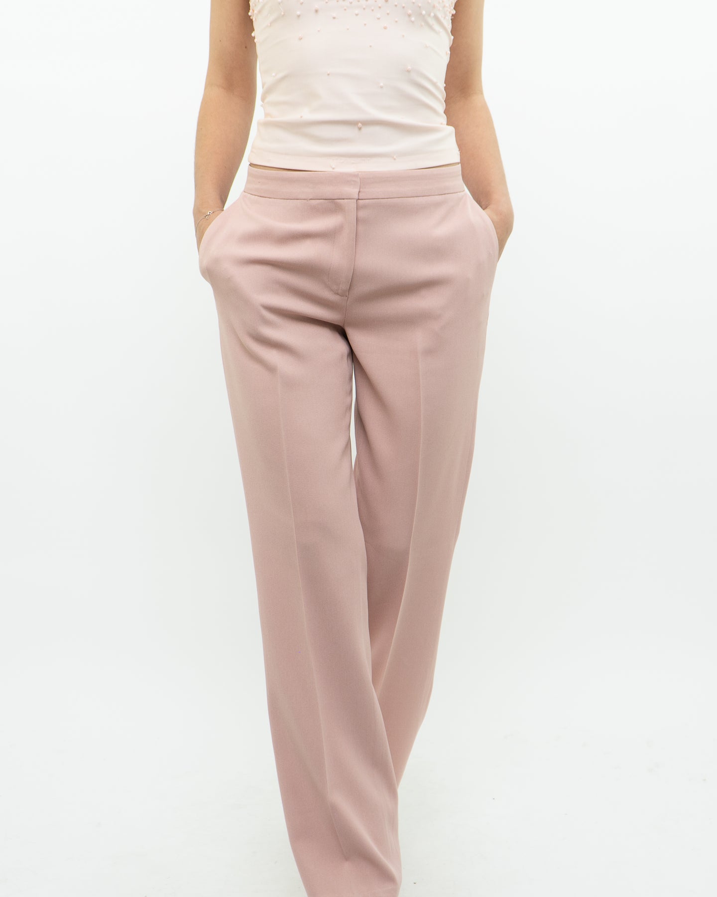 Vintage x ANNE KLEIN Baby Pink Dress Pant (S)