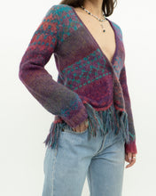 Load image into Gallery viewer, Vintage x PER UNA Pink Patterned Wool, Mohair Cardigan (XS-M)