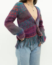 Load image into Gallery viewer, Vintage x PER UNA Pink Patterned Wool, Mohair Cardigan (XS-M)