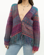 Load image into Gallery viewer, Vintage x PER UNA Pink Patterned Wool, Mohair Cardigan (XS-M)