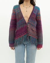 Load image into Gallery viewer, Vintage x PER UNA Pink Patterned Wool, Mohair Cardigan (XS-M)