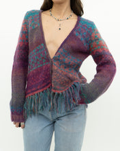 Load image into Gallery viewer, Vintage x PER UNA Pink Patterned Wool, Mohair Cardigan (XS-M)