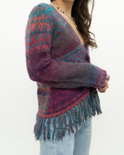 Load image into Gallery viewer, Vintage x PER UNA Pink Patterned Wool, Mohair Cardigan (XS-M)