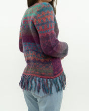 Load image into Gallery viewer, Vintage x PER UNA Pink Patterned Wool, Mohair Cardigan (XS-M)