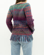 Load image into Gallery viewer, Vintage x PER UNA Pink Patterned Wool, Mohair Cardigan (XS-M)