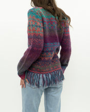 Load image into Gallery viewer, Vintage x PER UNA Pink Patterned Wool, Mohair Cardigan (XS-M)