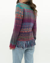 Load image into Gallery viewer, Vintage x PER UNA Pink Patterned Wool, Mohair Cardigan (XS-M)