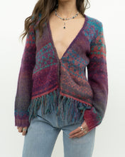 Load image into Gallery viewer, Vintage x PER UNA Pink Patterned Wool, Mohair Cardigan (XS-M)