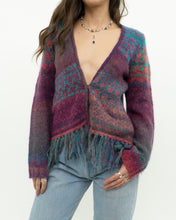 Load image into Gallery viewer, Vintage x PER UNA Pink Patterned Wool, Mohair Cardigan (XS-M)