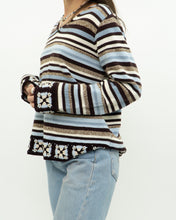 Load image into Gallery viewer, Vintage x LIZ CLAIBORNE Knit Stripe Cotton-blend Pattern Sweater (XS-L)