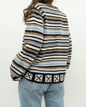 Load image into Gallery viewer, Vintage x LIZ CLAIBORNE Knit Stripe Cotton-blend Pattern Sweater (XS-L)