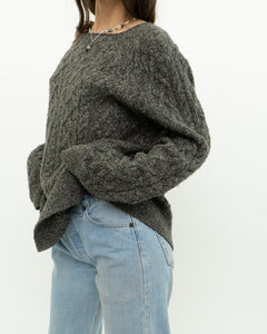 Modern x Heather Grey Raised Knit Sweater (XS-XL)