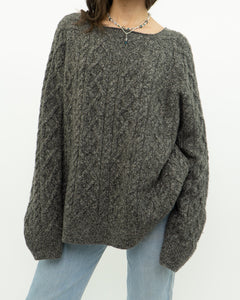 Modern x Heather Grey Raised Knit Sweater (XS-XL)