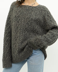 Modern x Heather Grey Raised Knit Sweater (XS-XL)