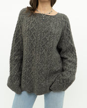 Load image into Gallery viewer, Modern x Heather Grey Raised Knit Sweater (XS-XL)