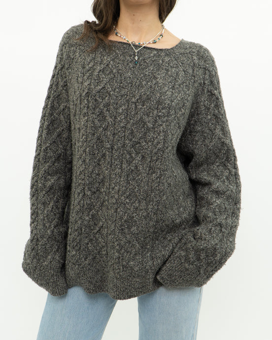 Modern x Heather Grey Raised Knit Sweater (XS-XL)