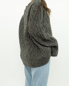 Modern x Heather Grey Raised Knit Sweater (XS-XL)