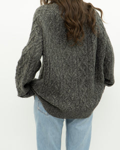 Modern x Heather Grey Raised Knit Sweater (XS-XL)