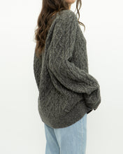 Load image into Gallery viewer, Modern x Heather Grey Raised Knit Sweater (XS-XL)