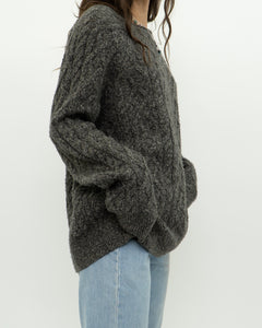 Modern x Heather Grey Raised Knit Sweater (XS-XL)