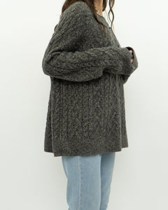 Modern x Heather Grey Raised Knit Sweater (XS-XL)