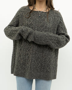 Modern x Heather Grey Raised Knit Sweater (XS-XL)