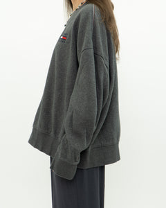 TOMMY JEANS x Dark Grey Heathered Crew (XS-XL)