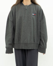 Load image into Gallery viewer, TOMMY JEANS x Dark Grey Heathered Crew (XS-XL)