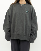 Load image into Gallery viewer, TOMMY JEANS x Dark Grey Heathered Crew (XS-XL)