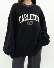 Load image into Gallery viewer, Vintage x Made in Canada x Ultra Soft CARLETON Black Crewneck (M-XXL)