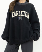 Load image into Gallery viewer, Vintage x Made in Canada x Ultra Soft CARLETON Black Crewneck (M-XXL)