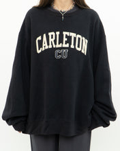 Load image into Gallery viewer, Vintage x Made in Canada x Ultra Soft CARLETON Black Crewneck (M-XXL)