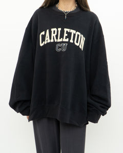 Vintage x Made in Canada x Ultra Soft CARLETON Black Crewneck (M-XXL)