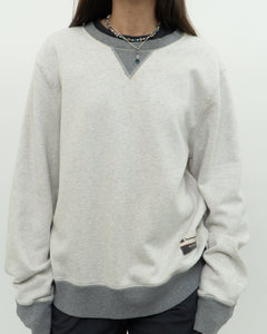 CHAMPION x Heather Crew With Grey Trim (XS-M)