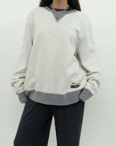 CHAMPION x Heather Crew With Grey Trim (XS-M)