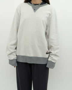 CHAMPION x Heather Crew With Grey Trim (XS-M)